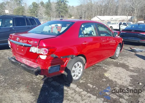 2011 Toyota Corolla Le z USA, uszkodzony, nr VIN 2T1BU4EE2BC744460
